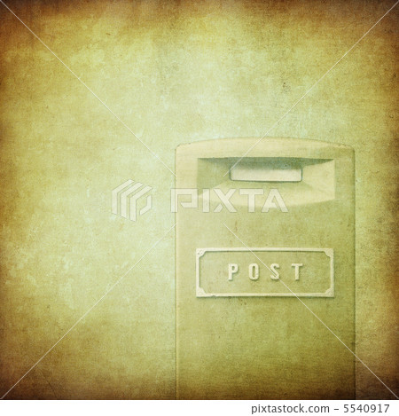 yellow mail-box over grunge background yellow mail-box over grunge background 5540917