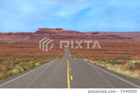 vibrant image of highway and blue sky 5540950