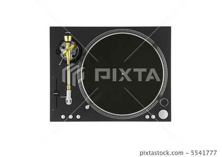 Closeup of vintage turntable, view from above Closeup of vintage turntable, view from above 5541777