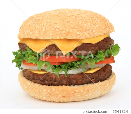 big hamburger isolated on white big hamburger isolated on white 5541824