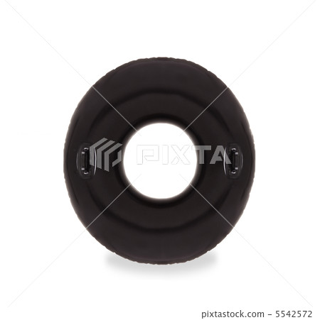 Black elastomeric ring isolated 5542572
