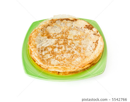 homemade pancakes pile on plate 5542766