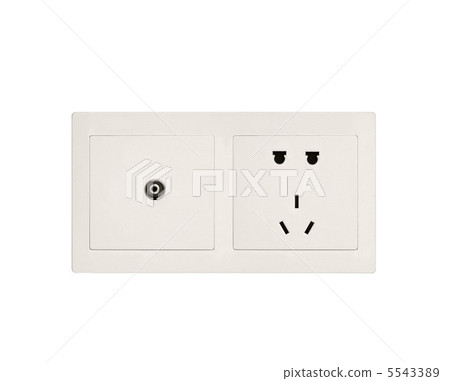 white electric outlet 5543389