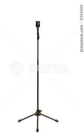 Old retro style radio microphone on a stand 5543505