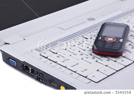 keyboard and mobile phone background 5543559