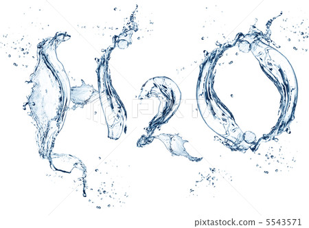 H2O - water chemical symbol H2O - water chemical symbol 5543571