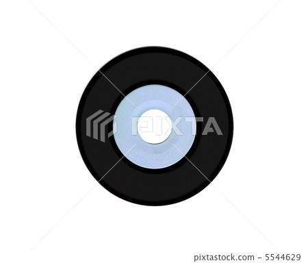 Vynil circle isolated on white 5544629