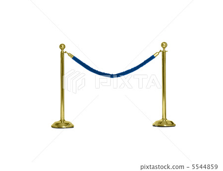 Rope barier isolated on white 5544859