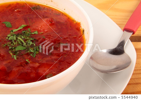 Borscht soup in traditional cuisine of Ukraine, Eastern Europe Borscht soup in traditional cuisine of Ukraine, Eastern Europe 5544940