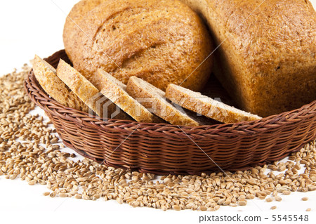 Fresh bread isolated on a white background 5545548
