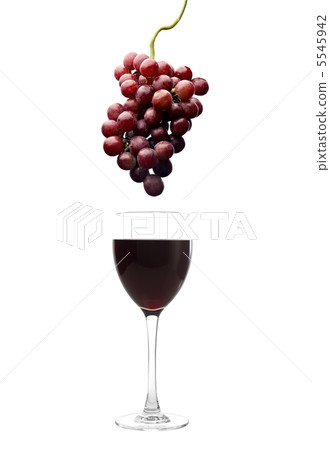red wine glass and grapes red wine glass and grapes 5545942