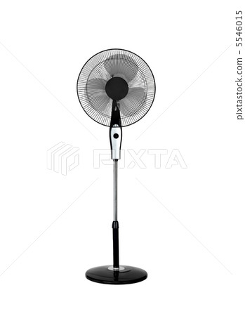 Electric black fan isolated on white background 5546015