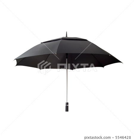 Black umbrella with clipping path 5546428