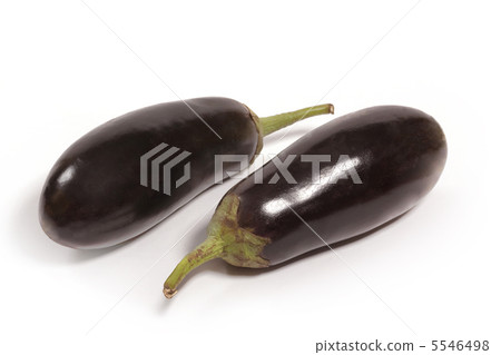 eggplants isolated on white background close up 5546498