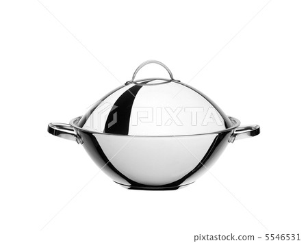closed cloche of restaurant on white background 5546531