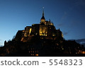 聖米歇爾山夜景 5548323