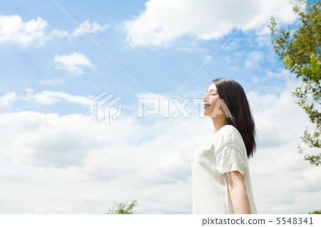 Blue Sky and Female 5548341