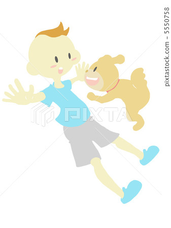Dog and boy 2 Dog and boy 2 5550758