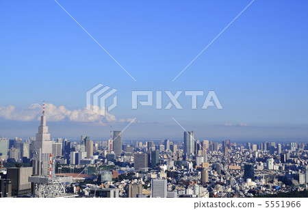 東京·城市景觀（朝東京塔） 5551966