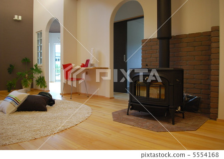 Living room with wood stove [side] 5554168