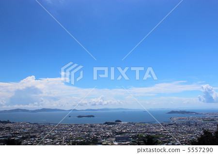 View from the Mikawa Bay Skyline Aichi Prefecture Gamagori City View from the Mikawa Bay Skyline Aichi Prefecture Gamagori City 5557290