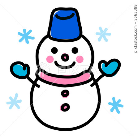 Handwritten snowman 5563389