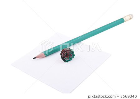 paper and pencil isolated 5569340