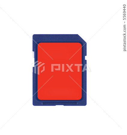 Secure Digital memory card on white background 5569440