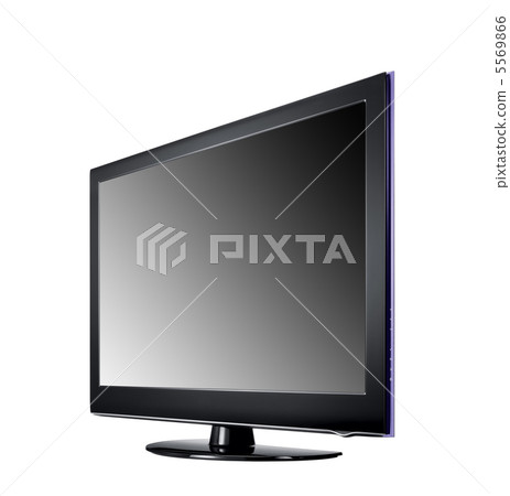 wide screen tv display isolated on white wide screen tv display isolated on white 5569866