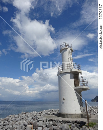 Blue sky and Toda lighthouse 5570887