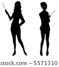 Female teacher's silhouette 5571310
