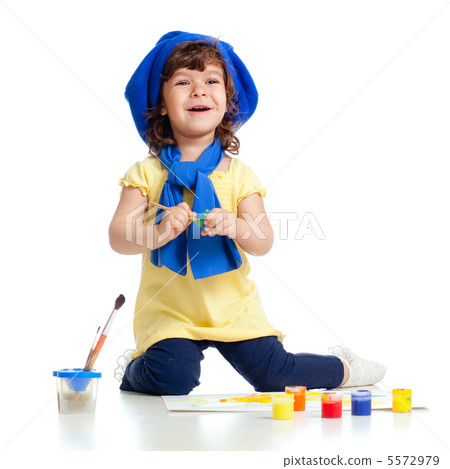 adorable artist kid drawing and painting adorable artist kid drawing and painting 5572979