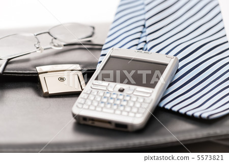 Business mens' accessories tie briefcase phone 5573821