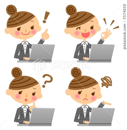 Business woman personal computer 5574839