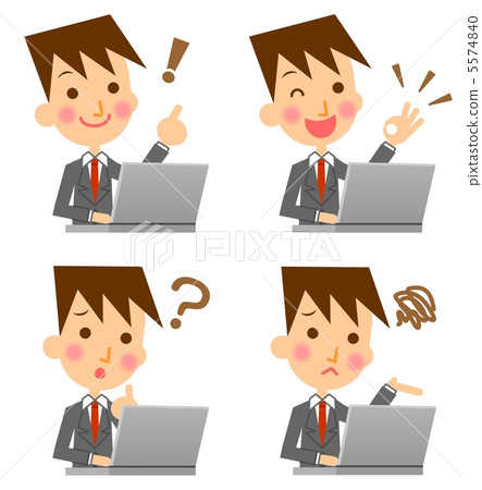 Businessman personal computer Businessman personal computer 5574840