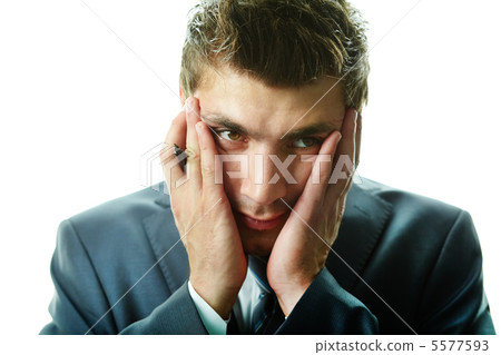Troubled businessman Troubled businessman 5577593