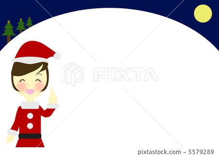Santa girl frame Santa girl frame 5579289