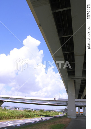首都高速公路小松川線和Funabori橋,Aozora 首都高速公路小松川線和Funabori橋,Aozora 5579473