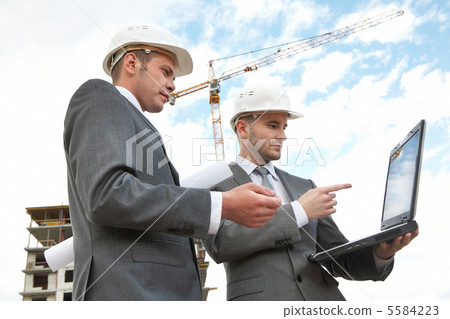 Working with laptop 5584223