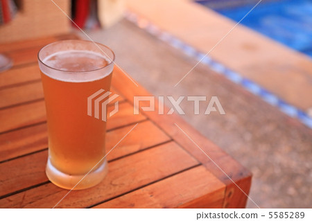Delicious beer to drink at the poolside Delicious beer to drink at the poolside 5585289