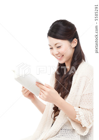 A woman reading A woman reading 5585291