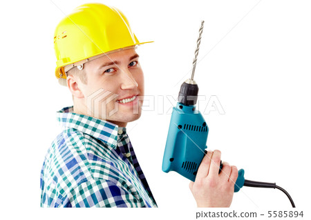 Man with drill Man with drill 5585894