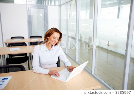 Typing female Typing female 5585997