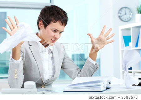 Nervous woman Nervous woman 5588673