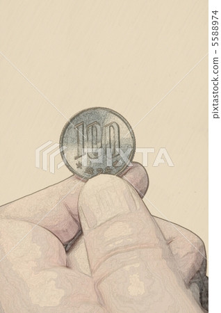 100 yen coin 5588974