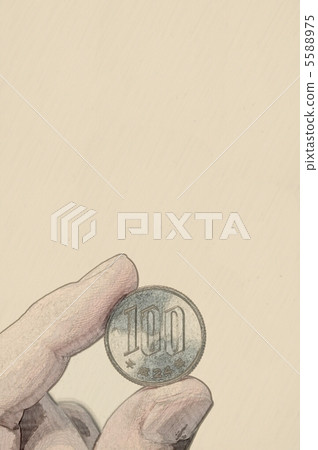 100 yen coin 5588975