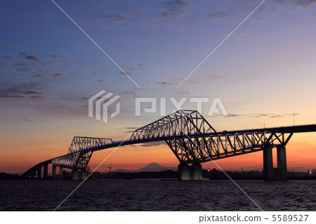 日落東京門橋樑 日落東京門橋樑 5589527