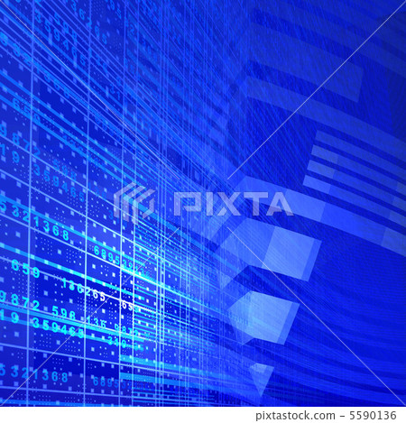 Blue high-tech image - Stock Illustration [5590136] - PIXTA
