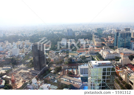 View from Ho Chi Minh's Saigon Skydeck 5591312