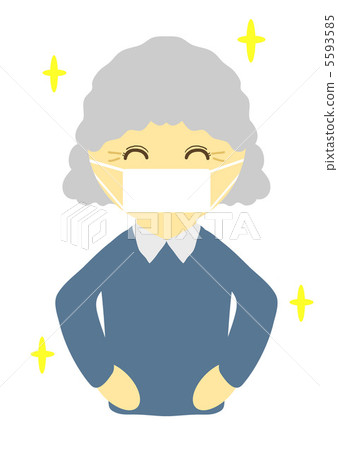 Smiling grandma mask Smiling grandma mask 5593585